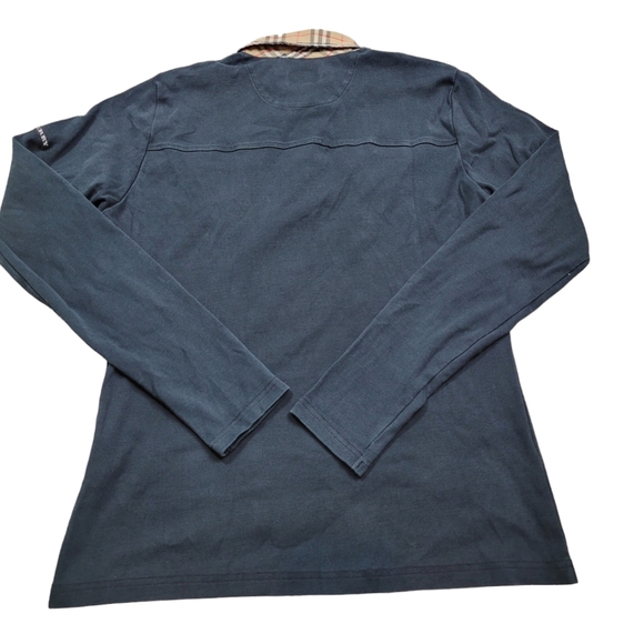 Authentic Vintage Burberry Golf Polo Womens Size XL Nova Check Long Sleeve - Picture 3 of 12